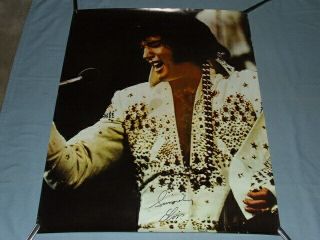 1974 " Sincerely,  Elvis " Concert Tour Souvenir Poster By " Roadshow Merchandise "