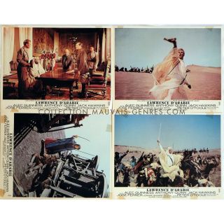 Lawrence Of Arabia Lobby Cards X4 9x12 In.  French - R1970 - David Lean,  Peter O 