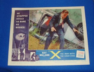1963 " X " The Man With X - Ray Eyes Lobby Card
