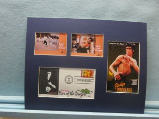 Bruce Lee In Enter The Dragon & First Day Cover Of The Year Of The Dragon Stamp