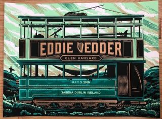 Eddie Vedder Dublin 2019 Poster Pearl Jam Se