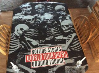 Rolling Stones Voodoo Lounge World Tour 1994 - 95 Concert Poster 58 " X40 "