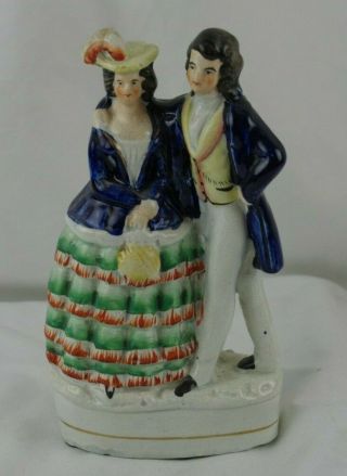 Antique Early 19thc Staffordshire Figure Flat Back Princess Alice Louis Of Hesse