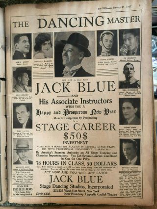 Jan 15,  1927 THE BILLBOARD Fairs,  VAUDEVILLE,  CARNIVAL,  JAZZ BANDS,  MAGIC 2