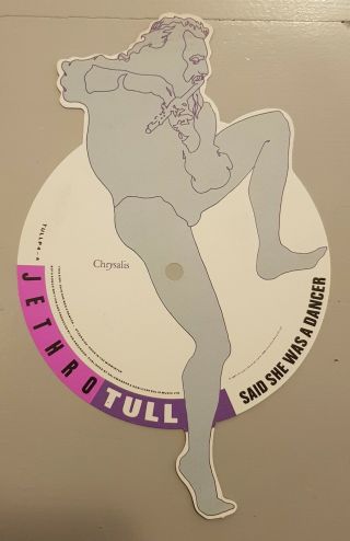 Jethro Tull - Said She Was A Dancw Shaped Picture Disc Production Paper
