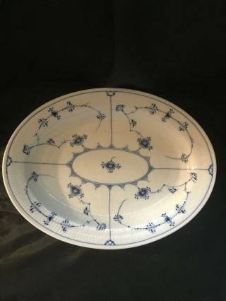 Royal Copenhagen Blue Fluted Plain Pattern Oval Dish 13 " Cond.