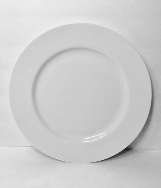 Set Of 4 Fitz & Floyd White Shoulders Dinner Plates 10 - 1/4 "