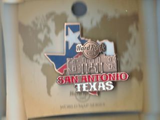 Hard Rock Cafe Pin: San Antonio World Map Series Le300