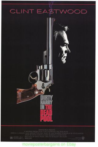 The Dead Pool Movie Poster 27x40 Clint Eastwood 1988 Dirty Harry