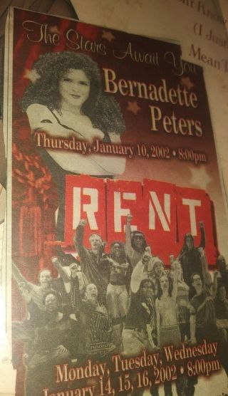 BERNADETTE PETERS CELEBRITY SIGNED AUTOGRAPHED ALBUM COVER W/COA AUTHENTIC RARE 4