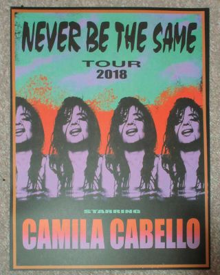 Rare Camila Cabello Never Be The Same 2018 Tour 18x24 Poster