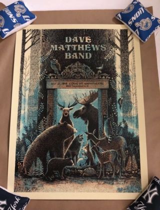 Dave Matthews Band Poster West Palm Beach 2018