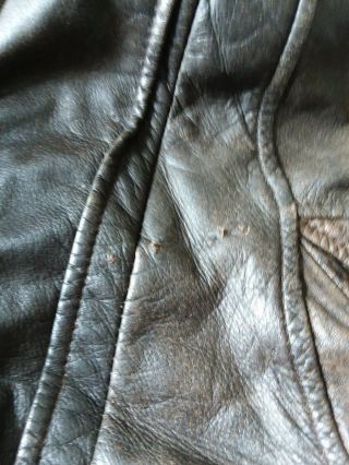 Vtg Hard Rock Cafe LONDON Brown Leather Bomber Jacket Sz.  XL 5
