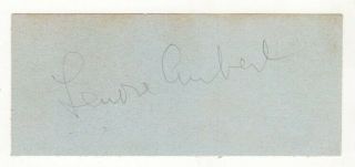 Lenore Aubert Cut Signature Autograph Abbott And Costello Meet Frankenstein