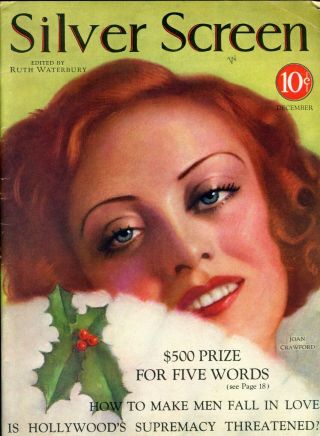 Silver Screen • Dec.  1930 • Joan Crawford • Cover Artist Frank Godwin