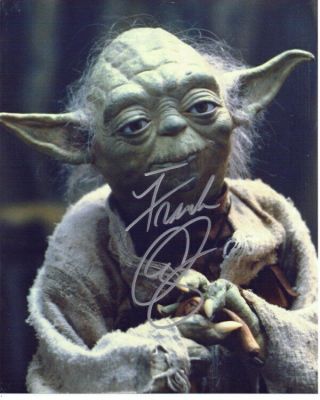 Frank Oz Rare Star Wars Empire Strikes Back Signed 8x10 Muppets Photo With