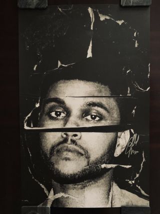 The Weeknd Autographed Beauty Behind The Madness Poster