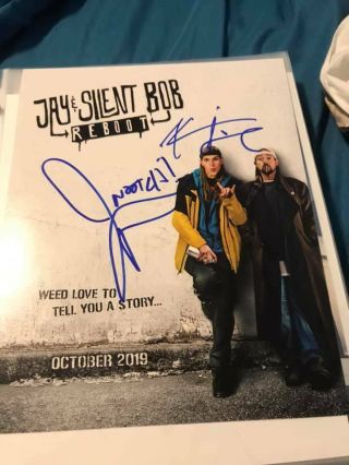 Kevin Smith & Jason Mewes Signed 8x10 Photo Jay & Silent Bob Reboot