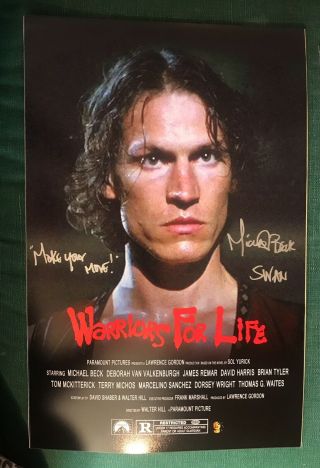 The Warriors Michael Beck As Swan Signed 11x17 6 Inscription Make Your Move