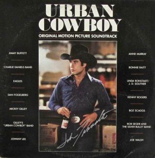 Urban Cowboy Signed Autograph Lp Album - By Jonh Travolta 2 - Records