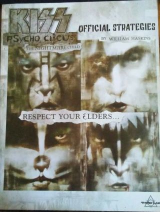 Kiss Psycho Circus The Nightmare Child Sega Dreamcast Strategy Guide Rare