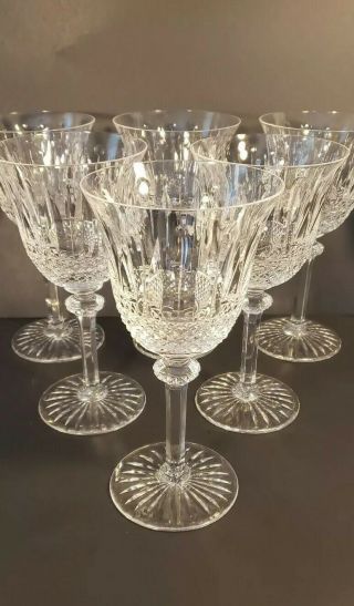 1 Saint St.  Louis Crystal Tommy Burgandy Wine Goblet Glass 6 3/4 " France