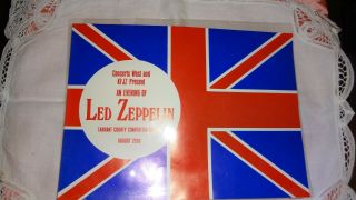 Great Led Zeppelin Concerts West Flyer Authentic
