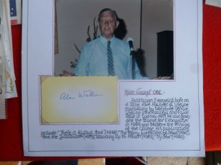 Lifeline Founder Rev Alan Walker Signed Card With Photo