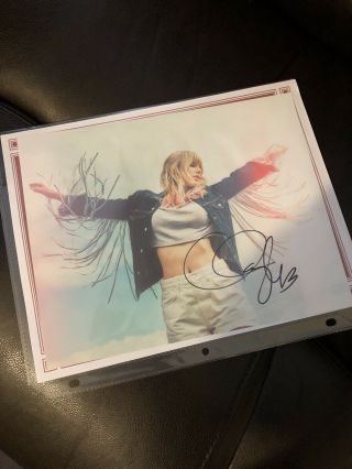 Taylor Swift Hand Signed Autograph Photo 8 " ×10 " With -
