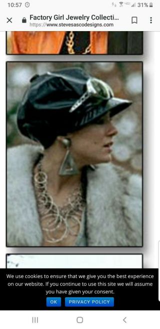 FAMOUS Necklace Worn In The Movie Factory Girl Starring Sienna Miller. 2