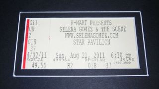 Selena Gomez 16x20 Framed 2011 Concert Ticket & Photo Display 2