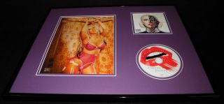 Christina Aguilera 16x20 Framed Bionic Cd & Lingerie Photo Display