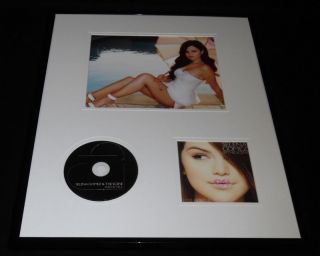 Selena Gomez Framed 16x20 Kiss & Tell Cd & Poolside Photo Display