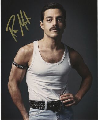 Rami Malek Bohemian Rhapsody Signed Autographed 8x10 Photo R147