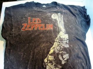 Vintage 1971 Led Zeppelin Iv Stairway To Heaven - Xl Black T - Shirt Made In Usa