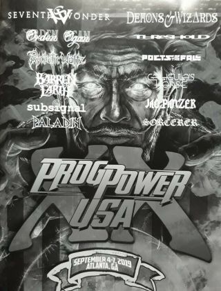 Autographed Heavy Metal Program - Progpower Usa 2019 By 11 Bands Jag Panzer