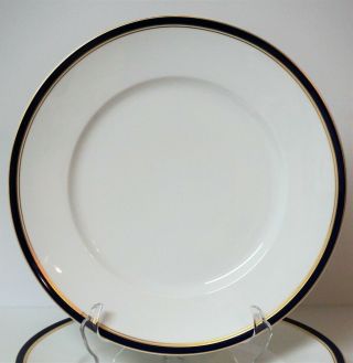 2 Ceralene Raynaud Diplomat Blue 10 3/4 " Wide Dinner Plates - Appears