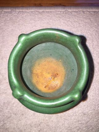 Vintage Weller Green Matte Arts And Crafts Pottery Vase Great Design 5