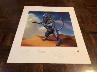 The Rolling Stones Limited Edition Plate Signed Lithograph 4700/5000