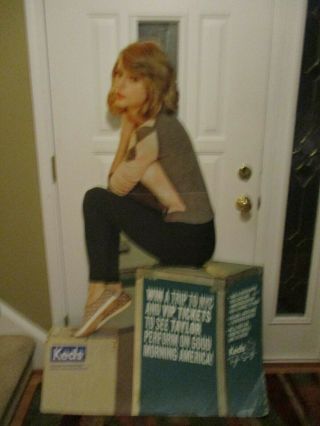 Lifesize Cardboard Poster Of Taylor Swift For The Keds Promotion