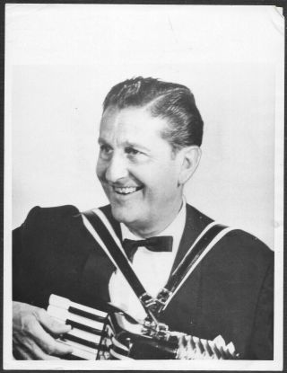 The Lawrence Welk Show 1950s Stamped Press Photo Accordian