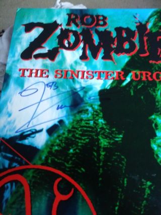 Rob Zombie Sinister Urge Signed 12 