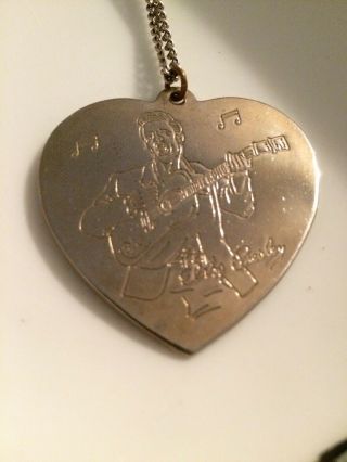 Elvis Presley 1956 Love Me Tender - Heart Necklace Charm Pendant Rare