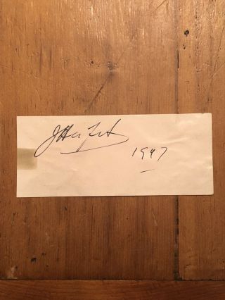 Violinist Jascha Heifetz Signed Autograph Signature 1947 Violin Musician