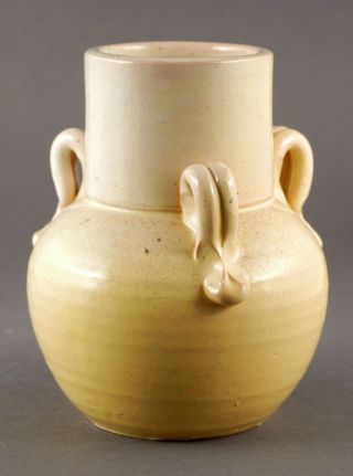 Waymon Cole 3 handle Vase Asian Form North Carolina Pottery NC Southern Folk Art 3