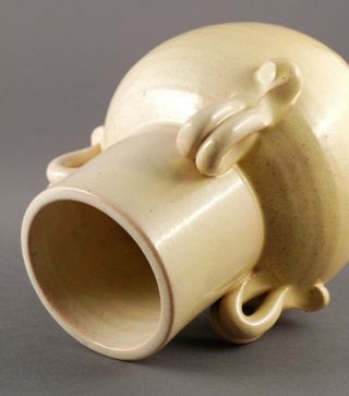 Waymon Cole 3 handle Vase Asian Form North Carolina Pottery NC Southern Folk Art 4