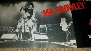 Ozzy Osbourne Randy Rhoads 1980 Uk Retail Poster Blizzard Of Ozz Album