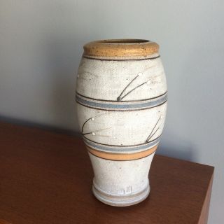 Studio Pottery Vase By Donn Hedman - 10 1/4”
