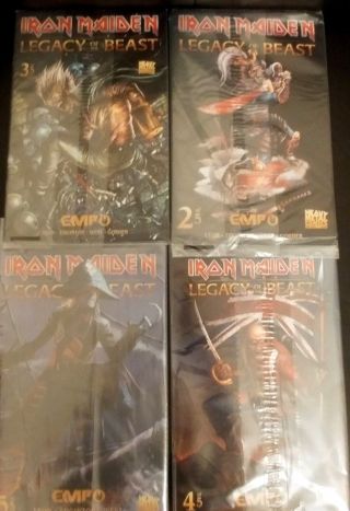 Iron Maiden Legacy Of The Beast - Rare Emp Comic (number 2,  3,  4 & 5)