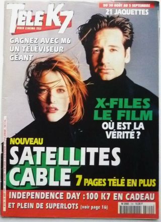 X - Files Gillian Anderson_david Duchovny = 2 Pages 1997 French Clipping